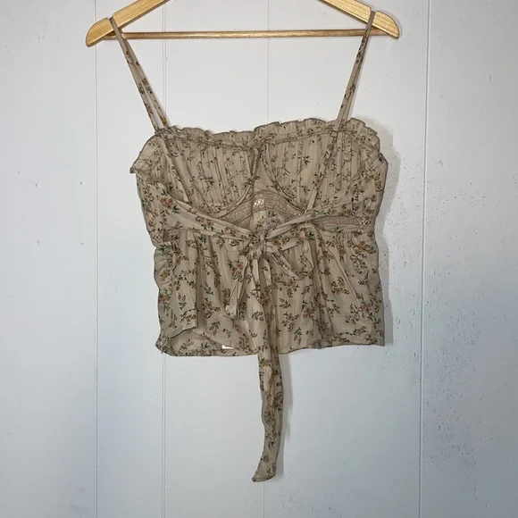 ASTR The Label Pleated Linen Cami Corset Top - Picture 6 of 10